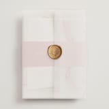 "opalescent" - Wedding Invitations in Chalcedony by Erin Deegan - Vellum Wrap with Wax Seal