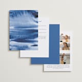 "Wedded Watercolor" - Wedding Invitations in Ocean by Mary Gaspar - Back of Card