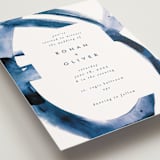"Wedded Watercolor" - Wedding Invitations in Ocean by Mary Gaspar - Close-Up