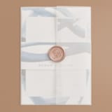 "Wedded Watercolor" - Wedding Invitations in Ocean by Mary Gaspar - Vellum Wrap with Wax Seal