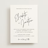 "Marked" - Wedding Invitations in Snow by JoAnn Jinks - Front