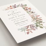 "Wesleyan Hill" - Wedding Invitations in Wildflower by Jennifer Wick - Close-Up