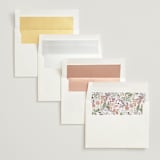 "Wesleyan Hill" - Wedding Invitations in Wildflower by Jennifer Wick - Envelope Liner Options