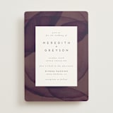"Petalis" - Wedding Invitations in Velvet by Christie Garcia - Front