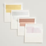 "Painterly" - Wedding Invitations in Blush by Kelly Schmidt - Envelope Liner Options