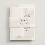"Painterly" - Wedding Invitations in Blush by Kelly Schmidt - Assembled