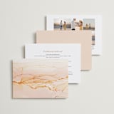 "Sandstone" - Wedding Invitations in Topaz by Erin Deegan - Back of Card