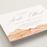 "Sandstone" - Wedding Invitations in Topaz by Erin Deegan - Close-Up