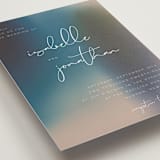"Mystique" - Wedding Invitations in Ocean by Lisa McLean - Close-Up