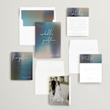 "Mystique" - Wedding Invitations in Ocean by Lisa McLean - Invitation Suite