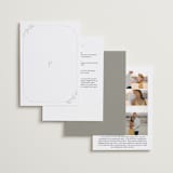 "Essential" - Wedding Invitations in Mist by Design Lotus - Back of Card