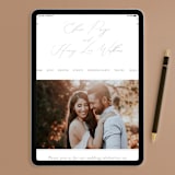 "Essential" - Wedding Invitations in Mist by Design Lotus - FREE Wedding Website