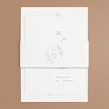 "Essential" - Wedding Invitations in Mist by Design Lotus - Assembled