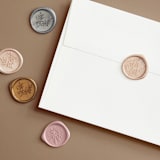 "Essential" - Wedding Invitations in Mist by Design Lotus - Wax Seals