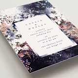 "Floral Cascade" - Wedding Invitations in Navy by Phrosné Barwood - Close-Up