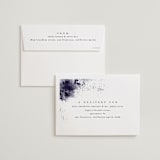 "Floral Cascade" - Wedding Invitations in Navy by Phrosné Barwood - FREE Recipient Addressing