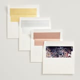 "Floral Cascade" - Wedding Invitations in Navy by Phrosné Barwood - Envelope Liner Options