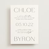 "chloe " - Wedding Invitations in Silk by Kelly Schmidt - Front