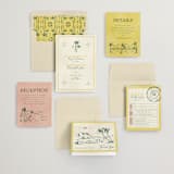 "Coastal Drift" - Wedding Invitations in Caribbean Citrus by Pixel and Hank - Invitation Suite