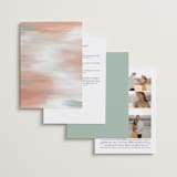 "Painted Leaves" - Wedding Invitations in Coconut by Owl and Toad - Back of Card