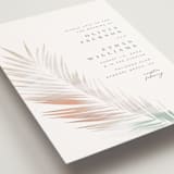 "Painted Leaves" - Wedding Invitations in Coconut by Owl and Toad - Close-Up