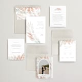 "Painted Leaves" - Wedding Invitations in Coconut by Owl and Toad - Invitation Suite