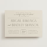 "Moderne" - Wedding Invitations in Graphite by Everett Paper Goods - Front