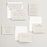 "Moderne" - Wedding Invitations in Graphite by Everett Paper Goods - Invitation Suite
