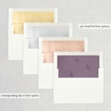 "High" - Wedding Invitations in Agate by Yuliya Evseeva - Envelope Liner Options