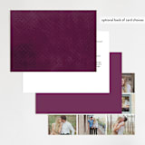 "Abstract Jewel" - Wedding Invitations in Amethyst by Rebecca Bowen - Back of Card