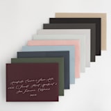 "Abstract Jewel" - Wedding Invitations in Amethyst by Rebecca Bowen - Colored Envelopes Available