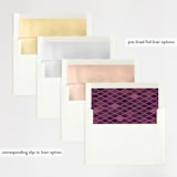 "Abstract Jewel" - Wedding Invitations in Amethyst by Rebecca Bowen - Envelope Liner Options