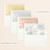 "Watercolor Floral" - Wedding Invitations in Fog by Jill Means - Envelope Liner Options
