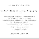 "Elegantly Framed" - Wedding Invitations in Blanc by Stacey Meacham - Close-Up