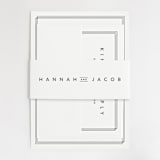 "Elegantly Framed" - Wedding Invitations in Blanc by Stacey Meacham - Assembled