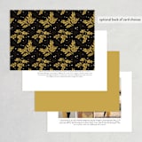 "Inked" - Wedding Invitations in Honey Bee by GeekInk Design - Back of Card