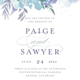 "Big Blooms" - Wedding Invitations in Dew by Grace Kreinbrink - Close-Up