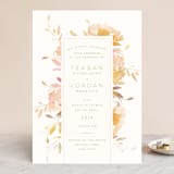 "Garden" - Wedding Invitations in Peach by Lori Wemple - Front