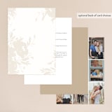 "Garden" - Wedding Invitations in Peach by Lori Wemple - Back of Card