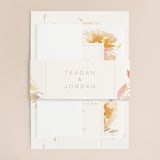 "Garden" - Wedding Invitations in Peach by Lori Wemple - Assembled
