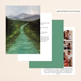 "Adventure Begins" - Wedding Invitations in Forest by Elly - Back of Card