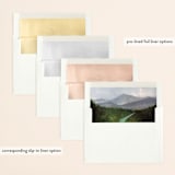 "Adventure Begins" - Wedding Invitations in Forest by Elly - Envelope Liner Options