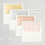 "Single Swath" - Wedding Invitations in Blush by Angela Marzuki - Envelope Liner Options
