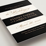 "Fashion District" - Wedding Invitations in Black Tie by Jill Means - Close-Up
