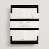 "Fashion District" - Wedding Invitations in Black Tie by Jill Means - Assembled