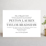 "Classic" - Wedding Invitations in Tuxedo by Lauren Chism - Front