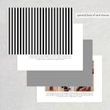 "Classic" - Wedding Invitations in Tuxedo by Lauren Chism - Back of Card