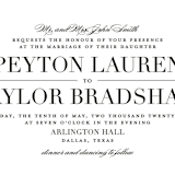 "Classic" - Wedding Invitations in Tuxedo by Lauren Chism - Close-Up