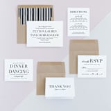 "Classic" - Wedding Invitations in Tuxedo by Lauren Chism - Invitation Suite