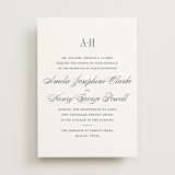 "Hepburn" - Wedding Invitations in Tuxedo by Megan Davis - Front